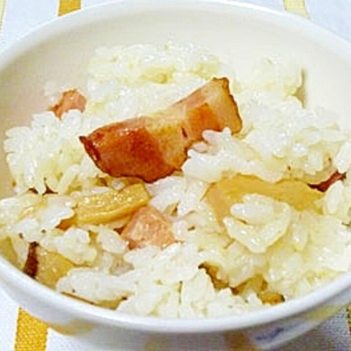ベーコンの炊き込みご飯 レシピ 作り方 By マルルウ 楽天レシピ ベーコンの炊き込みご飯 レシピ 作り方 By マルルウ 楽天レシピ
